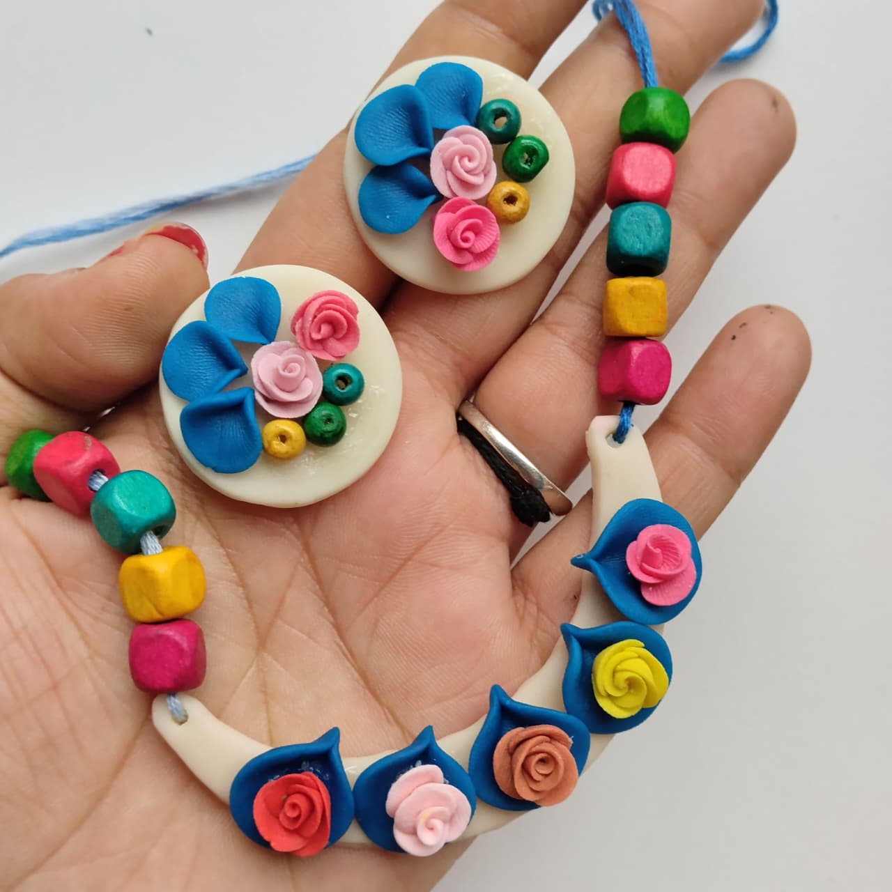 Handmade KalaaSiddhi necklace set