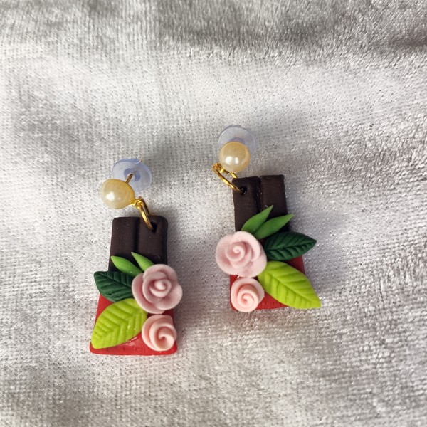 KalaaSiddhi rose pink earrings