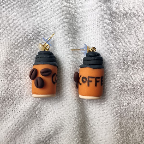 KalaaSiddhi coffee cup earrings
